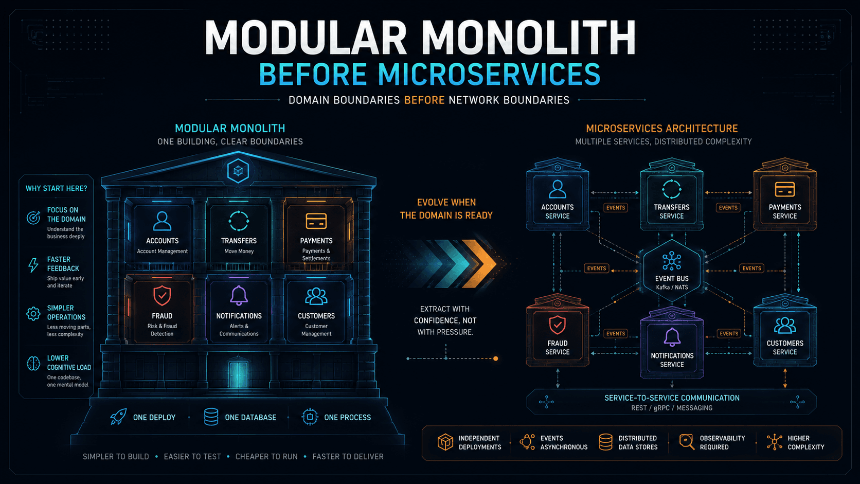 Why I Start With a Modular Monolith (Not Six Microservices)